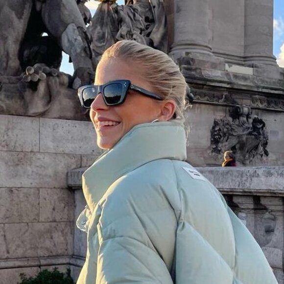 Celine CL40187I 25A Sunglasses White Cat Eye Frame, Grey Lenses - Picture 2 of 12